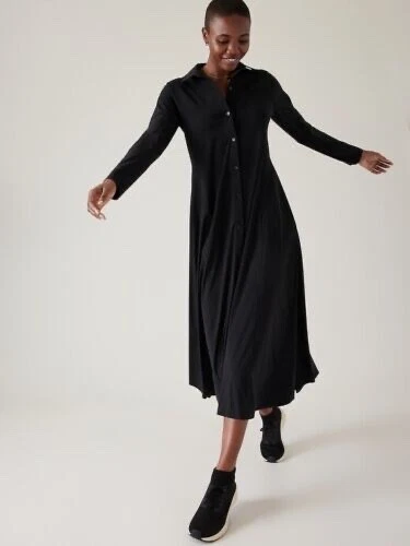 high neck long sleeve dress black Mavi Women's Mock Neck Sweater Dress In Black main image 1