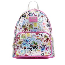 Mini Mochila Loungefly Lisa Frank Prisma Holográfica Iridiscente Nueva con Etiquetas