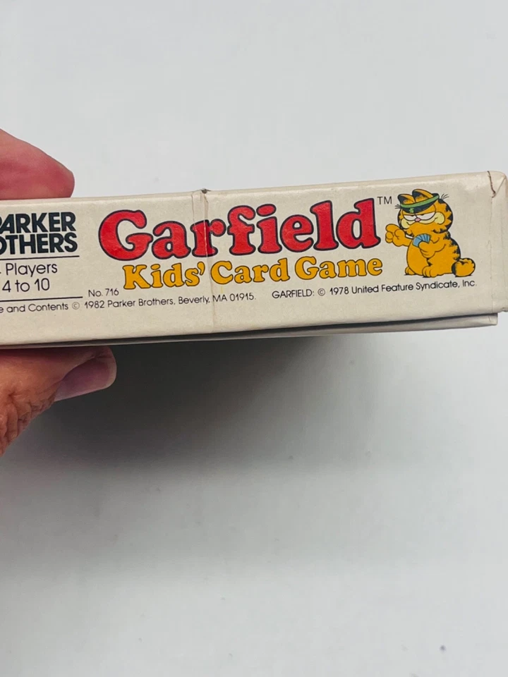 Винтажная детская карточная игра Garfield the Cat от Parker Brothers *КАРТА БЕЗ ПРАВИЛ* BIN39 - Изображение 3 из 4
