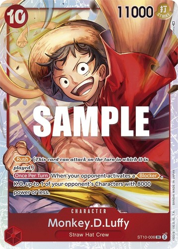2024 One Piece Monkey.D.Luffy English First Anniversary Set ST10