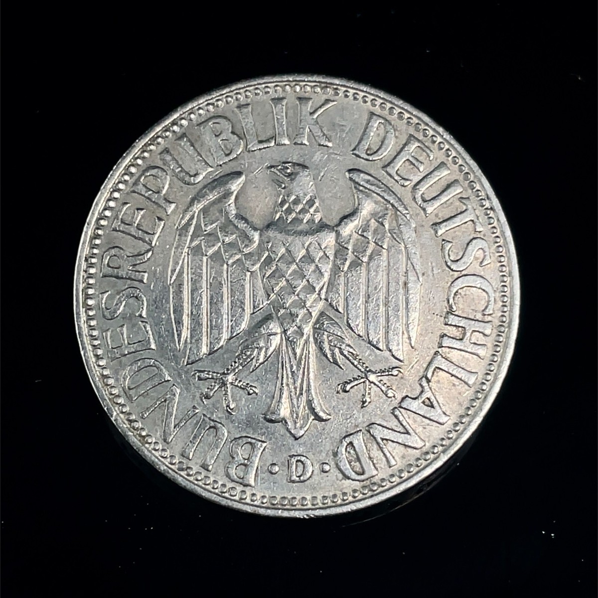 GERMANY: 1963 D 1 DEUTSCHE MARK Cu/Ni Coin. KM#110 | eBay