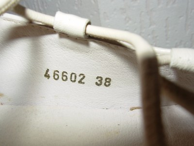 Ballerines René Derhy P.38 En Cuir écru – Taille 38, Beige, Style à Enfiler