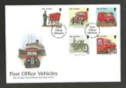 ISLE OF MAN 2003 POST OFFICE VEHICLES SET on UNADDRESSED FIRST DAY COVER