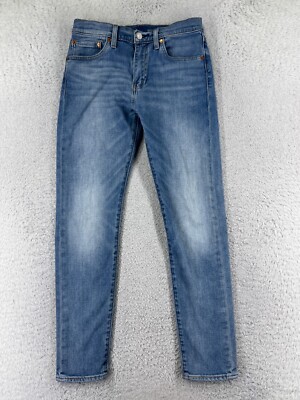 Levis Pants Adult 29 Blue Denim Jean 512 Premium Big E Slim Tapered Cotton 29x30
