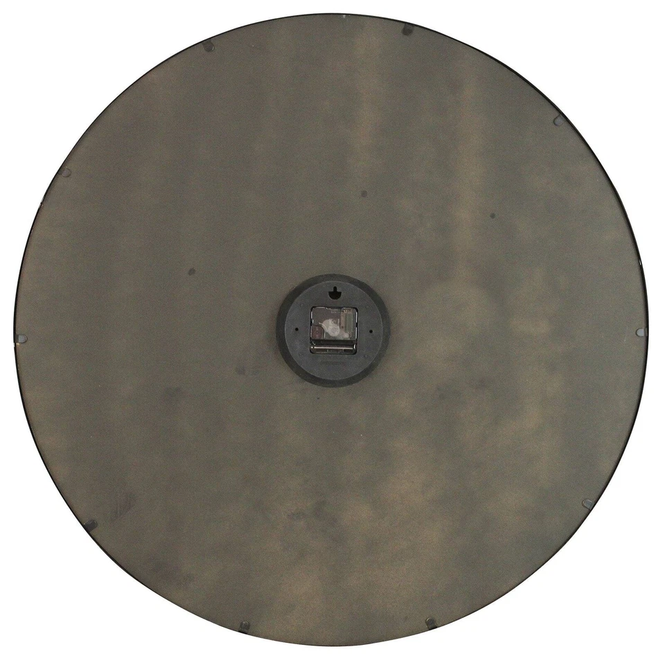 Analog Wall Clock Large Display Rustic Antique Style Roman Numeral Round Indoor - Image 3 of 4