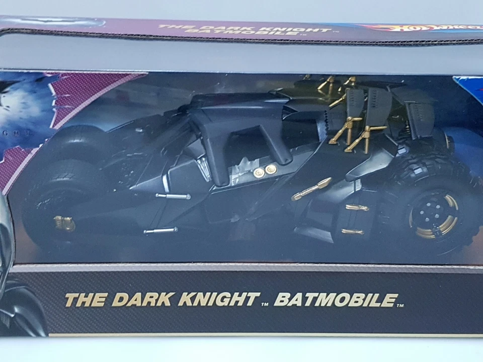 Hot Wheels Batmobile The Dark Knight Batmobile Tumbler 1/18 Diecast Black Gold  - Image 2 of 4