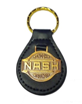 NASH KEYCHAIN - STITCHED LEATHER KEY FOB - NICE