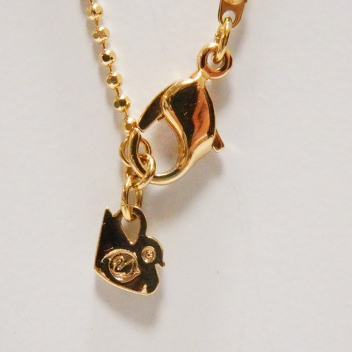 SWAROVSKI Elliott Green x Gold Long Ball Chain Necklace Pendant 35" no box - Picture 13 of 17