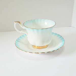 Royal Albert Bone China England Rainbow Turquoise Baby Blue Footed