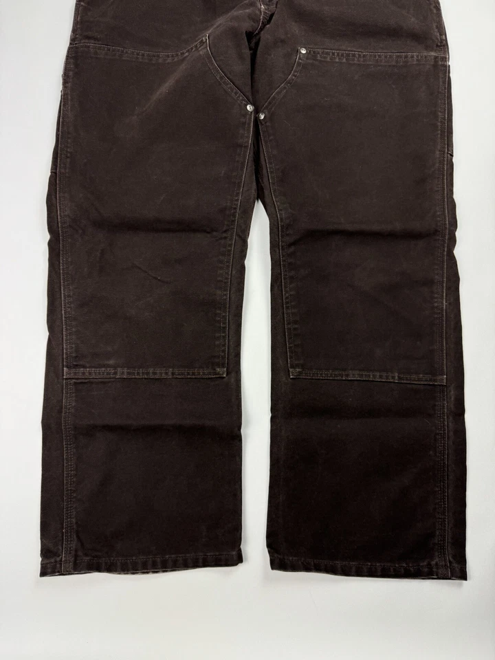 Vintage Carhartt Double Knee Pants Women’s Size 18 X 30 WB136 DKB Brown Vtg - Image 3 of 4