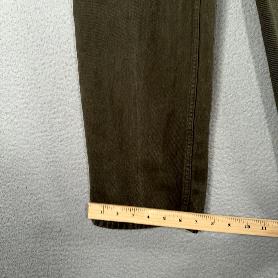 Vintage 90s Calvin Klein Jeans Mens 31X34 Olive Green Denim Straight leg Y2K - Image 3 of 4