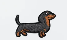 DACHSHUND - Wiener Dog - Embroidered Iron-On Patch