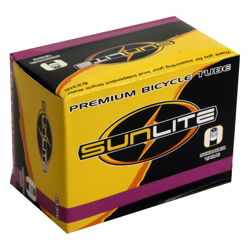Sunlite Bicycle Inner Tube 16" x 2.125" fits Children / Kids Bikes 16in Wheels