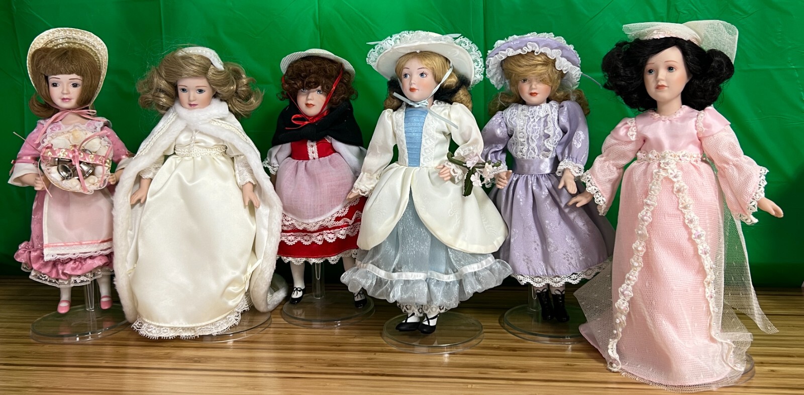 (6) W/stands  By Danbury Mint Dated 1987-1989