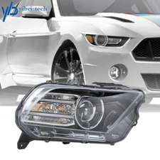 Right Side For 2013-2014 Ford Mustang HID/Xenon w/LED DRL Projector Headlights