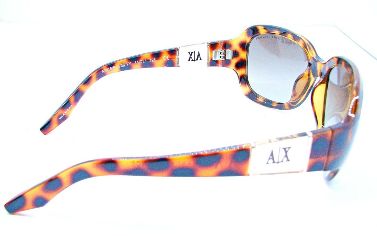 NEW ARMANI EXCHANGE AX115/S HAVANA TORTOISE Brown Sunglasses NEW WITHOUT TAGS Armani Exchange AX4091S Tortoise/Gold Prescription Sunglasses main image 2
