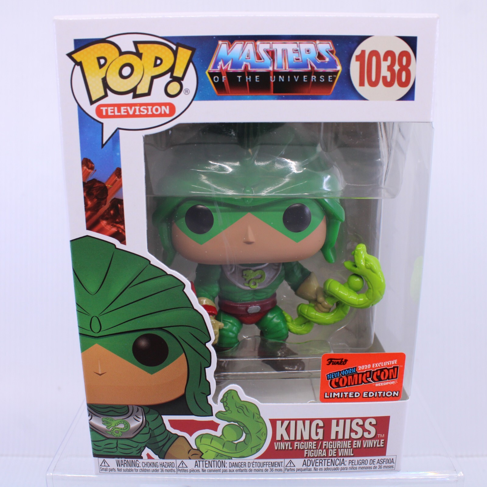 F2 Funko Pop Masters Universe Nycc Exclusive King Hiss Vinyl Figure 1038