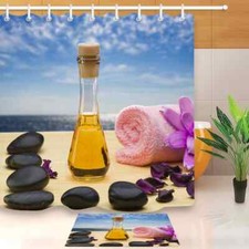 Champagne Waterproof Bathroom Polyester Shower Curtain Liner Water Resistant