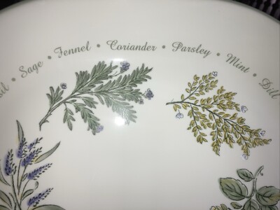 Corelle Thymeless Herbs Tan Green 12 Inch Oval Serving Platter