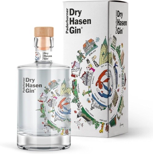 Paderborner Dry Hasen Gin / in Geschenkbox // 0,5l 42 %