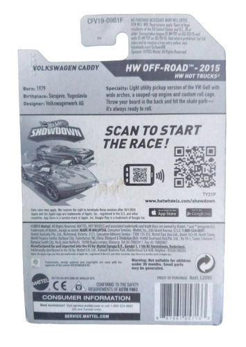 New For 2015! Hot Wheels VOLKSWAGEN CADDY Orange HW Off-Road HW Hot Truck #124 - Picture 12 of 14