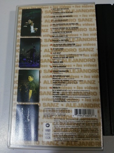 ALEJANDRO SANZ - El Concierto Tour Mas 98 - VHS Cinta Tape - 1998 Castellano Am - Picture 4 of 9