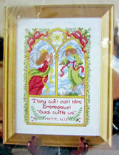 Plaid Bucilla Emmanuel Christmas Promises Kit 84883 Cross Stitch NIP 4'' x 6''
