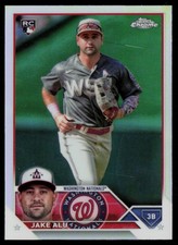 JAKE ALU 2023 TOPPS CHROME UPDATE REFRACTORS RC WASHINGTON NATIONALS #USC65