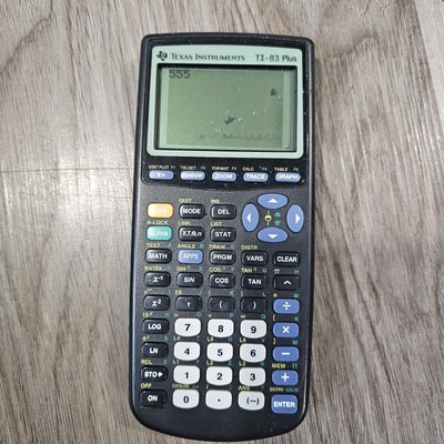 Texas Instruments TI-83 Plus Black Graphing Calculator  Works and Tested