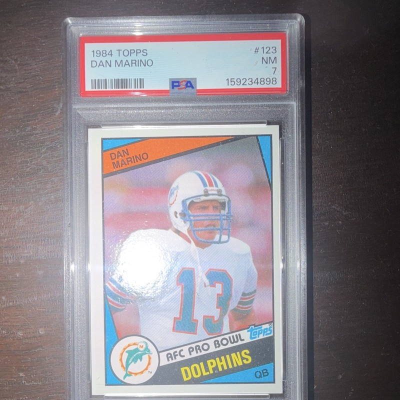 Topps 1984 Dan Marino Rookie #123 PSA 7 Miami Dolphins NFL Football Card