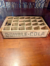 Rare 24 bottle Double Cola wooden crate Tullahoma Tenn TN carrier coca cola