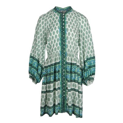 Sandro Women's Dress Printed Linen Blend FR 34 / US 2 XS SFPRO01203