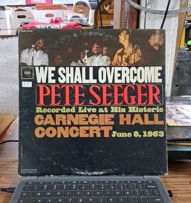 Pete Seeger / We Shall Overcome (Live at Carnegie Hall) - 1963 Vinyl LP - EX