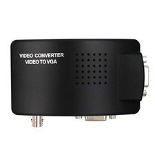 Portable BNC To VGA Video Converter Composite SVideo PC Mac TV Camera DVD DVR