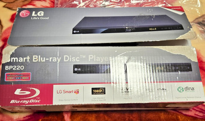 LG BP220 Bluray Player with Apps HDMI LAN Smart Connect Blue Ray W/ Remote