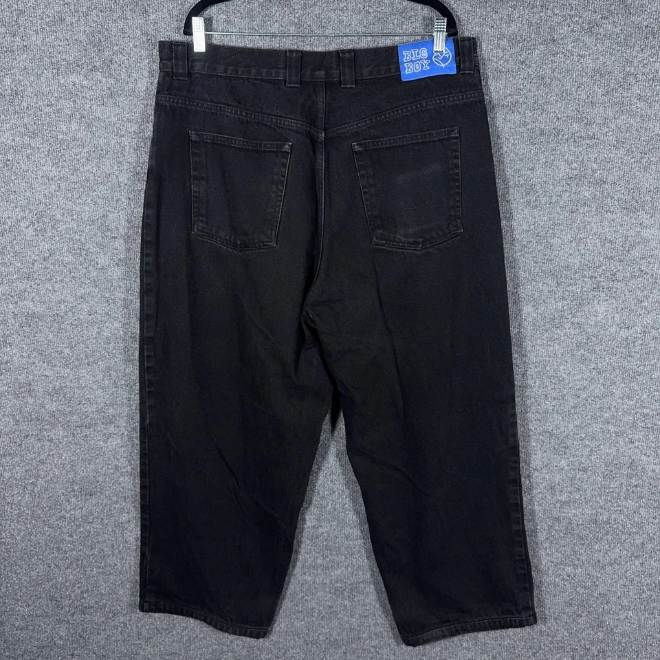 Polar Skate Co Jeans Mens 2XL Black Big Boy Baggy Denim Skateboarding Loose Fit - Image 4 of 4