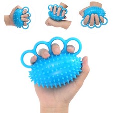 Hand Exercise Ball Finger Therapy - Grip 1 Count Pack of 1 , blue