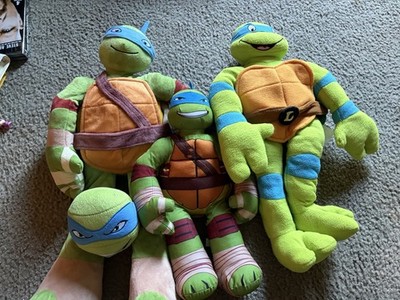 2010s TMNT Teenage Mutant Ninja Turtles Leonardo Lot Of 4 Plush 