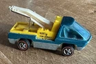 Vintage 1969 Hot Wheels Redline Heavyweights Aqua Tow Service Truck Toy Car