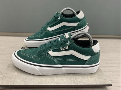 Vans Rowan Pro Men's Size 7.5 Pine Green White Shoes Sneakers Low Top Skateboard