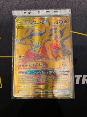 Pokemon Karte - Reshiram & Charizard GX Tag Team SM247 Jumbo XXL - ENG NM