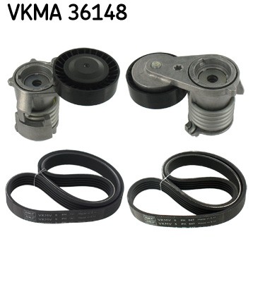 SKF VKMA 36148 V-Ribbed Belt Set for FORD,VOLVO