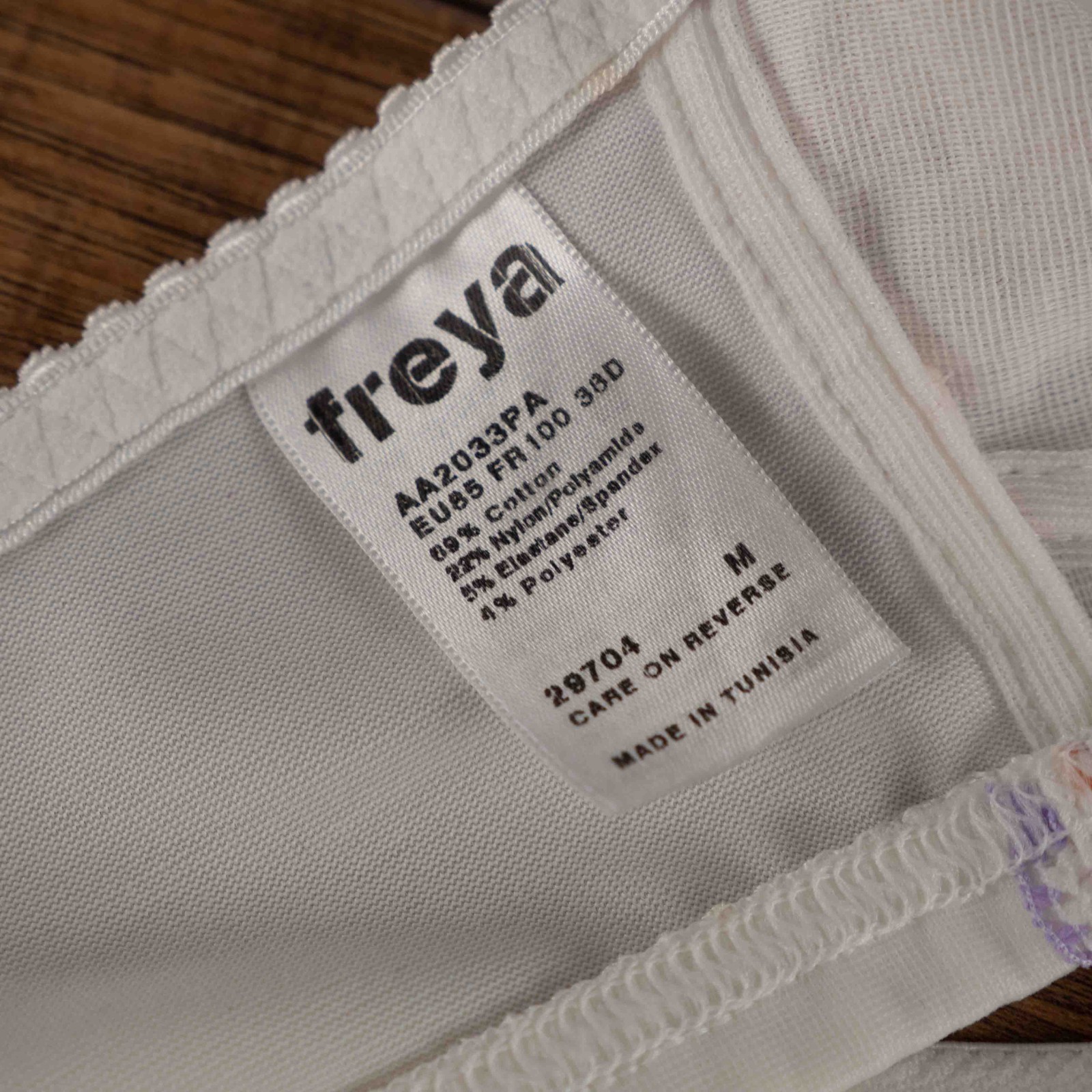 Freya White Non Padded Non Wired Floral 38D Nursing Bra New With Tag image 5