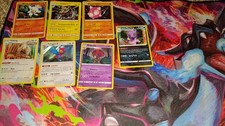 Pok�mon Holo Bundle 7x Scorbunny Slaking Porygon Slowing Golem Minor Orbeetle