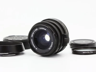 Exc+5 / Hood] MINOLTA M-ROKKOR 28mm f/2.8 MF Lens LEICA M Tested