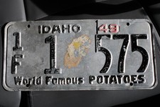 1948, 1949 Idaho License Plate - Franklin County
