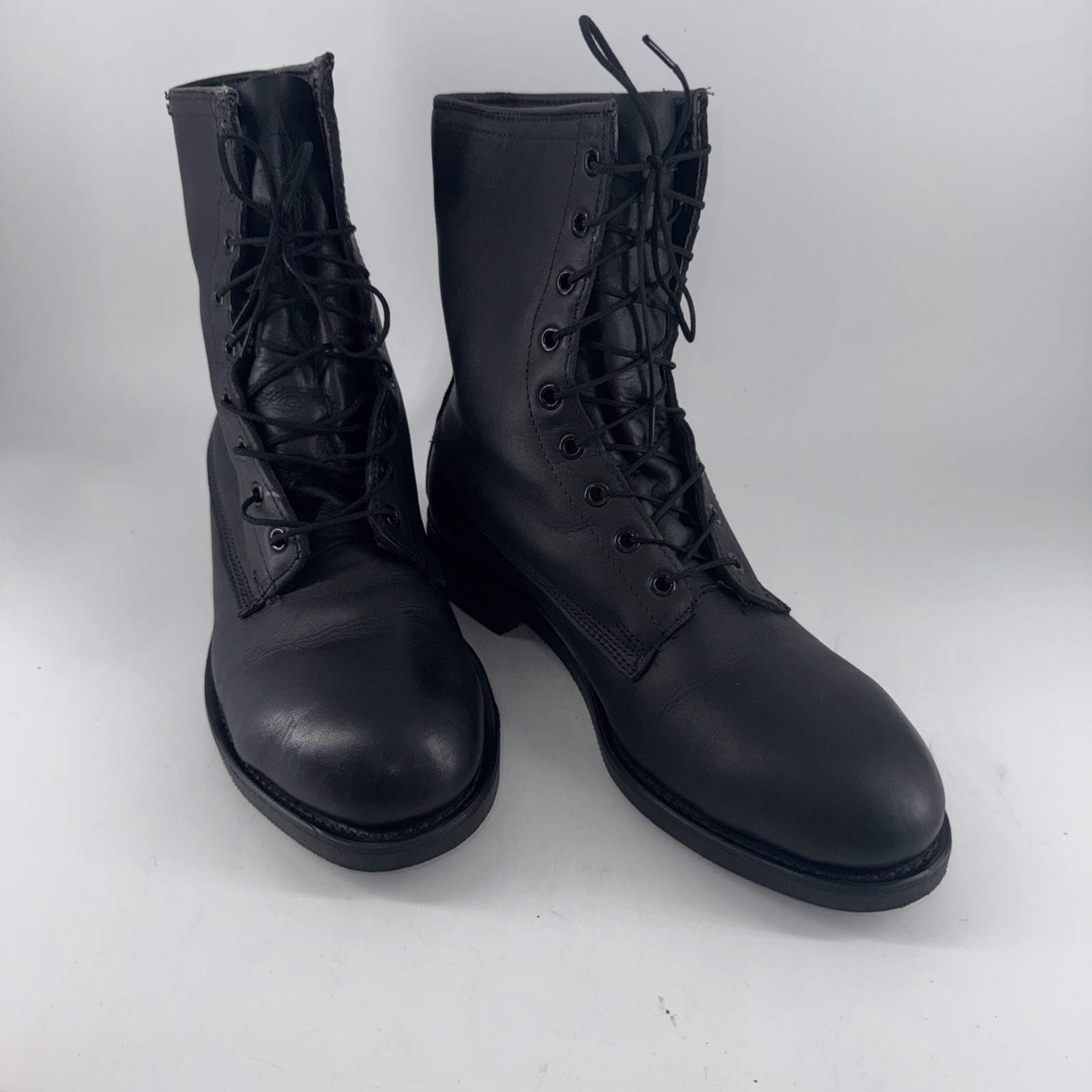 SAOLA Stivali da combattimento vintage 1986 Craddock Terry da uomo 8 5 M in pelle nera suola biltrite USA