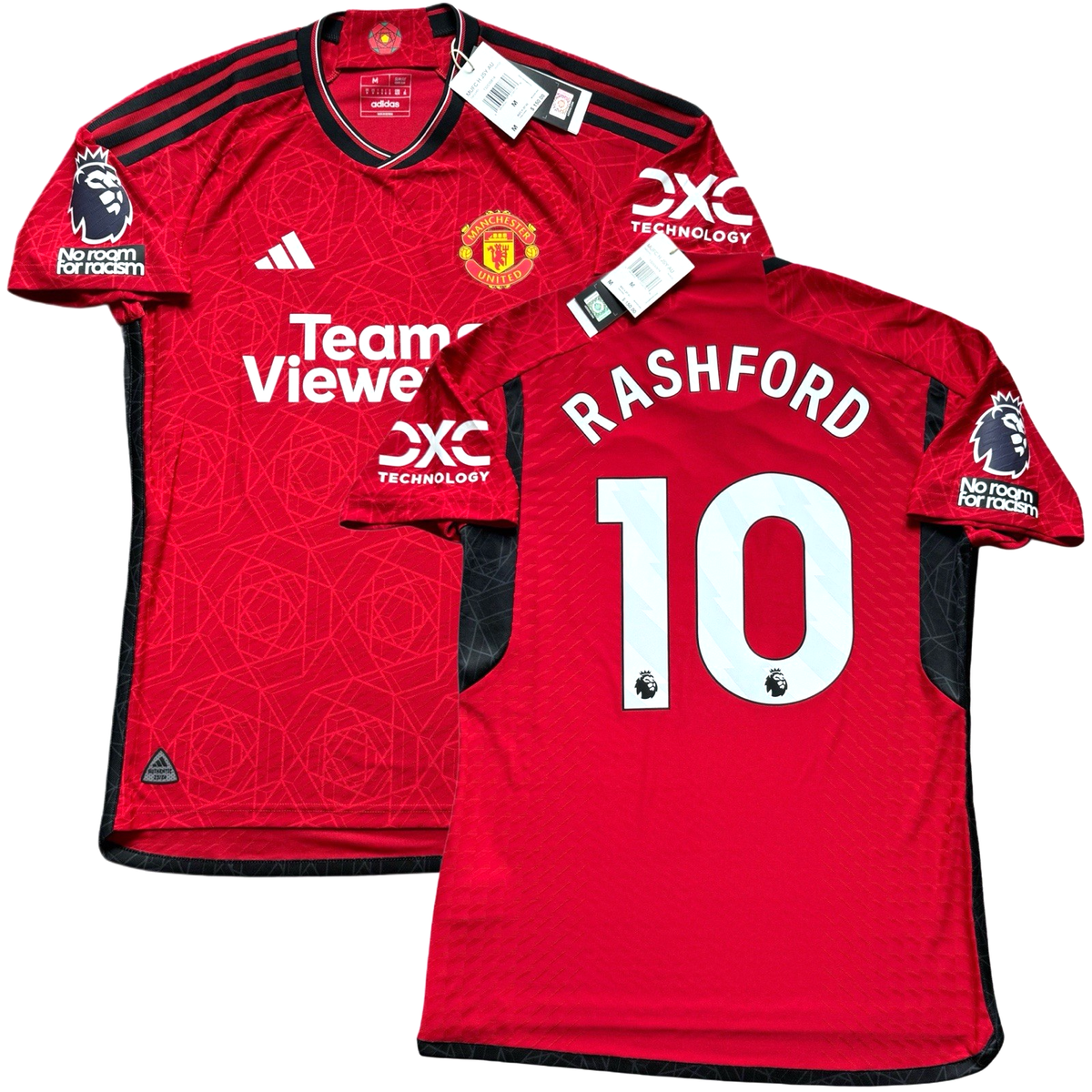 2023/24 Manchester United Authentic Home Jersey #10 Rashford