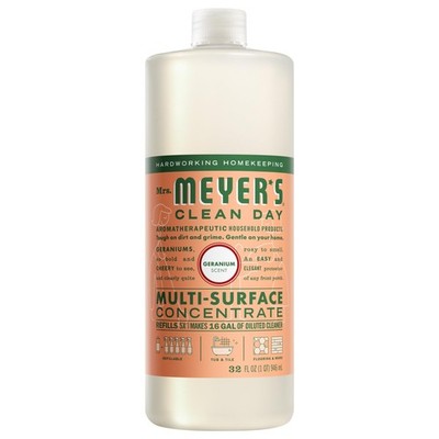 CLEAN DAY Multi-Surface Everyday Concentrate, Geranium Scent, 32 Fl Oz Bottle