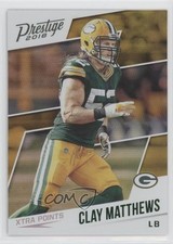 2018 Panini Prestige Xtra Points Green Clay Matthews #71 0oq6